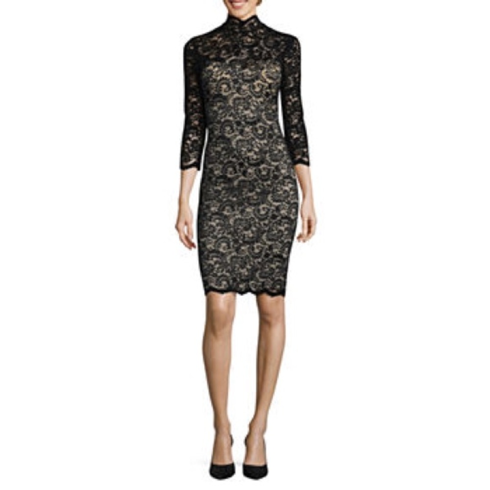 Black Lace Cocktail Dress